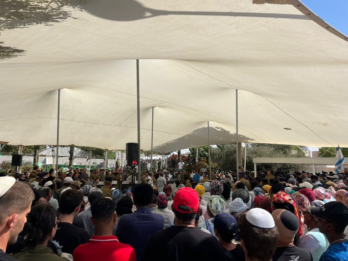 הלוויתו של סמ"ר צ'אלצ'או שמעון דמלאש. קרדיט: צילום פרטי