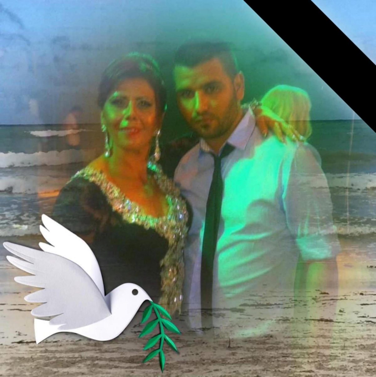 איריס רואימי ובנה שימי שנהרג בפיגוע בדיזינגוף. צילום: פרטי