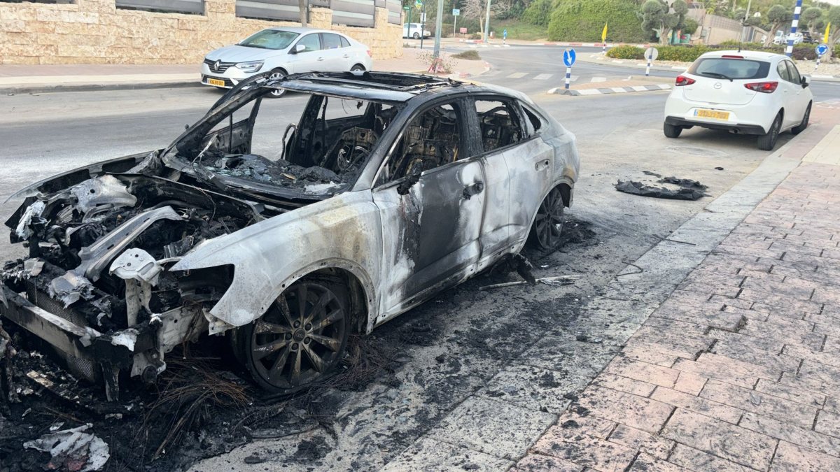 הרכב השרוף, הבוקר. קרדיט: צילום פרטי