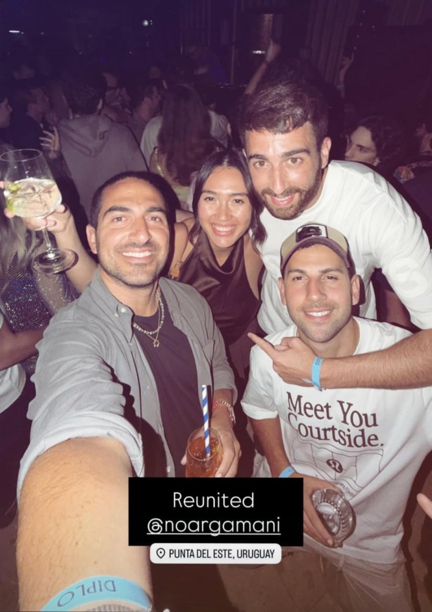 נועה ארגמני ואבינתן אור מבלים עם חברים בדרום אמריקה. צילום: מתוך אינסטגרם