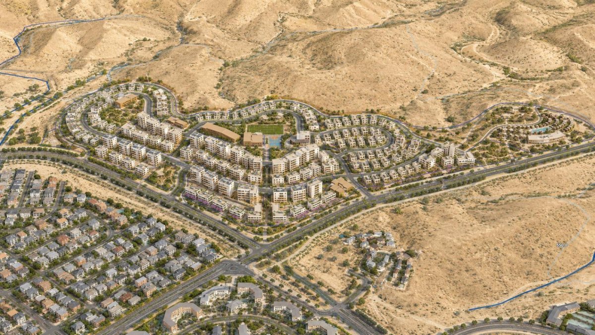 שכונת "הנרקיסים" בדימונה. קרדיט: משרד גורדון אדריכלים ומתכנני ערים