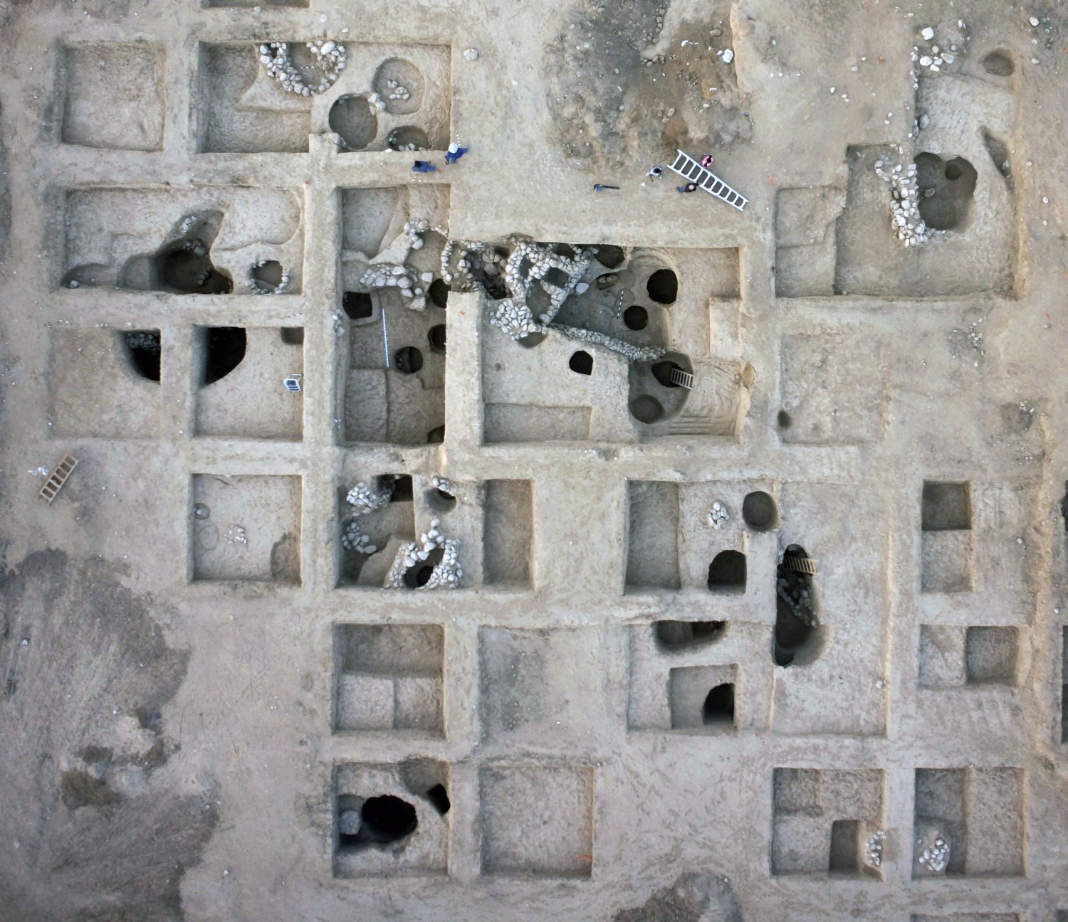 כאן חופרים, מבט מלמעלה. צילום: גריפין צילום אווירה