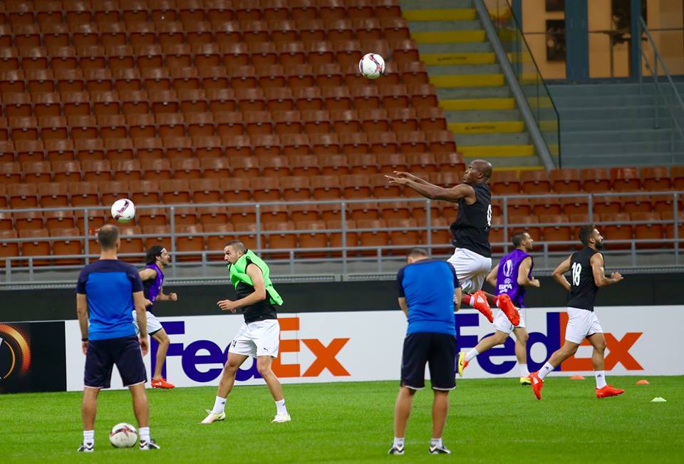 בונה את עצמה כקבוצה שיכולה להיות פקטור לא קטן במפעלים האירופים. מתאמנים באיטליה (צילום באדיבות הפועל באר שבע)