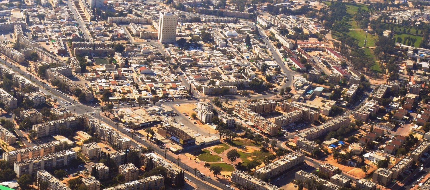 צילום אוויר שכונה ד' (צילום ויקיפדיה)