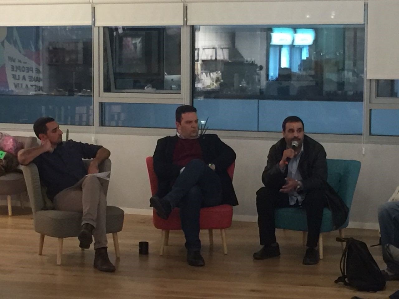 מוחמד אל נבארי, טל אל על ויוהן אטלן. צילום באדיבות מועצת הנגב