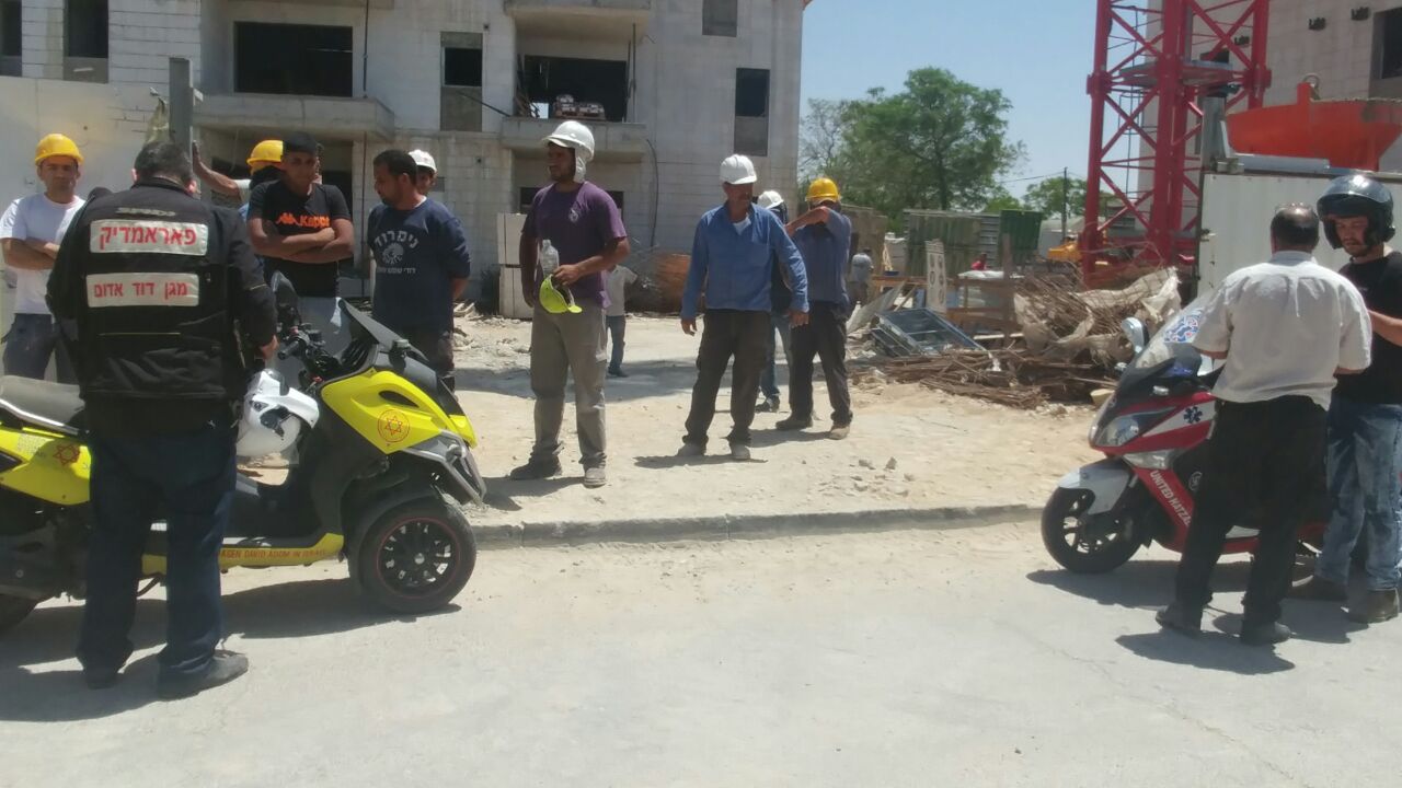 תאונת עבודה באתר בנייה בבאר שבע (צילום ארכיון:  panet.co.il)