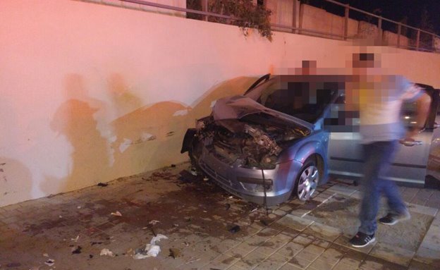 זירת התאונה בבאר שבע (תיעוד מבצעי מד"א)