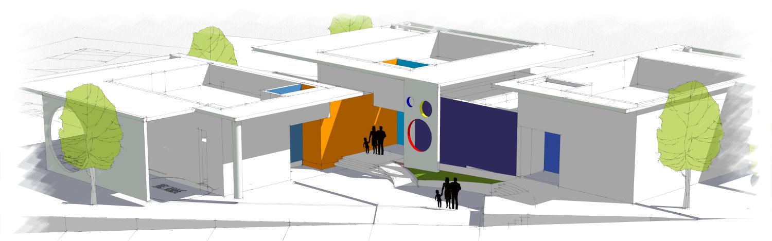 הדמיה לגן תלת כיתתי בפלח 5. באדיבות עיריית באר שבע