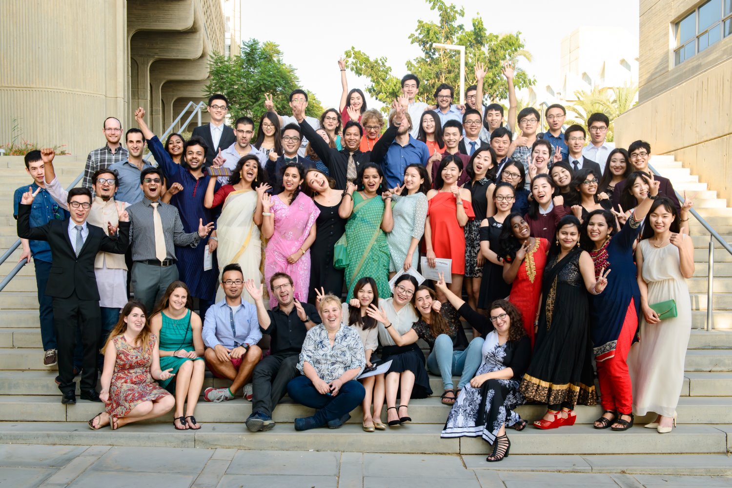 טקס סיום של קורסי הקיץ הבינלאומיים. צילום: דני מכליס- אוניברסיטת בן-גוריון בנגב