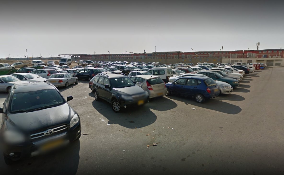 חניון רכבת מרכז- בתשלום. צילום גוגל מפות