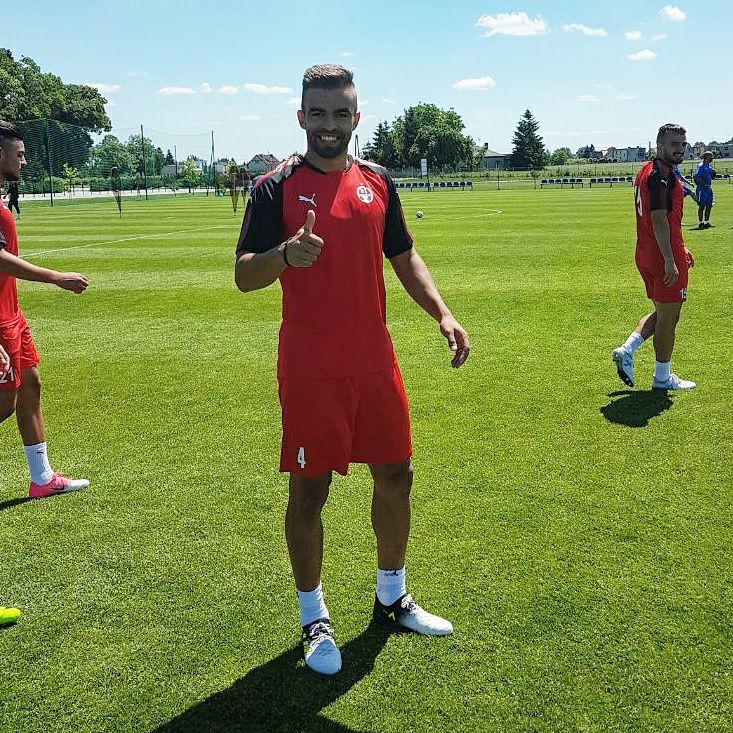 מיגל ויטור במחנה האימונים. מתוך דף הפייסבוק של השחקן