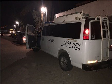 זירת האירוע בשדרות. צילום: דוברות המשטרה