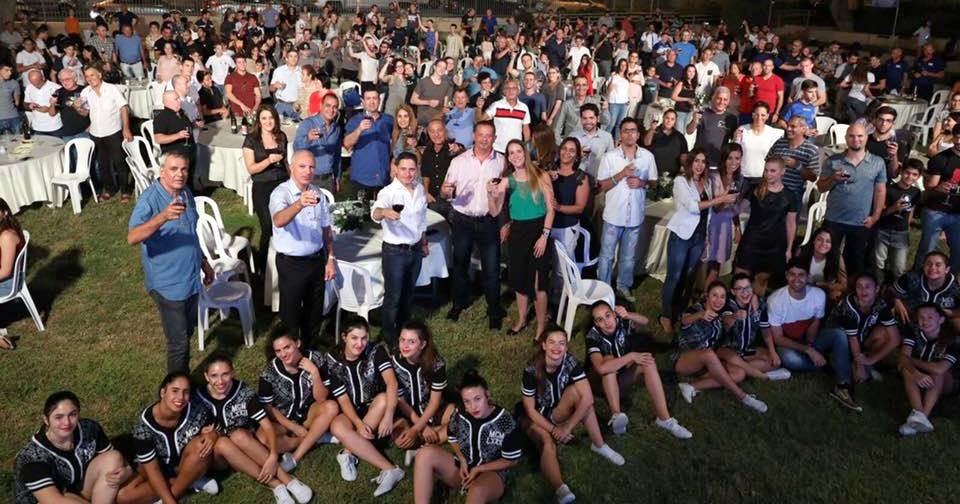 טקס הוקרה והצדעה לענפי הספורט השונים. צילום באדיבות עיריית באר שבע