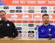 רוני לוי וניקיטה רוקאביצה. קרדיט - הפועל "מחסני השוק" באר שבע