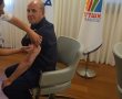 "מגן עלינו": ראש העיר התחסן נגד שפעת וקרא לציבור להתחסן