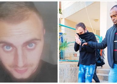 אלירן צור ברגע המעצר. קרדיט - תוכן גולשים ע"פ סעיף 27א'