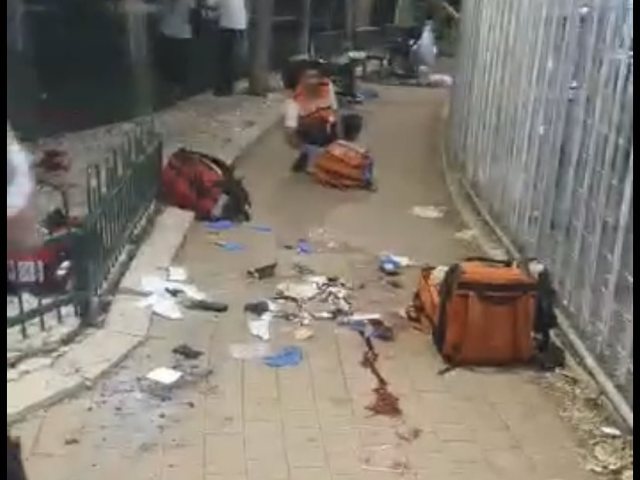צילום מזירת הפיגוע