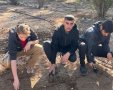 אמית טכנולוגי באר שבע. קרדיט: התלמידים משקיעים בגינה הקהילתית