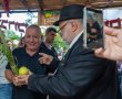 גדי איזנקוט התארח בסוכתה של הלן גלבר 