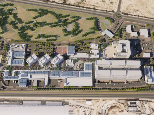 הדמיית קריית התקשוב. קרדיט: דוברות משרד הביטחון
