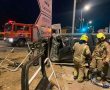 הבוקר: 5 פצועים בהתנגשות רכב באוטובוס בצומת להבים