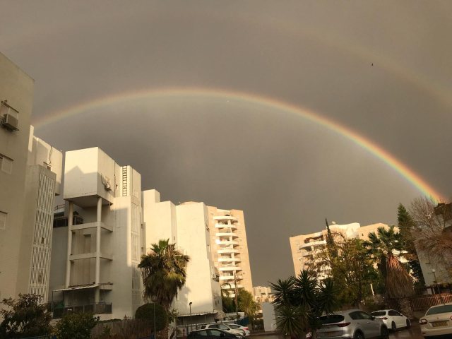 קשת כפולה צילום: נווה סגל 