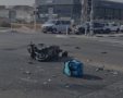 זירת התאונה בה נהרג המשלוחן בבאר שבע. קרדיט - תוכן גולשים ע"פ סעיף 27א'