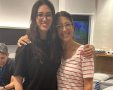 המפגש המרגש בין נועה ארגמני לבת דודתה יפעת לוי. צילום: פרטי