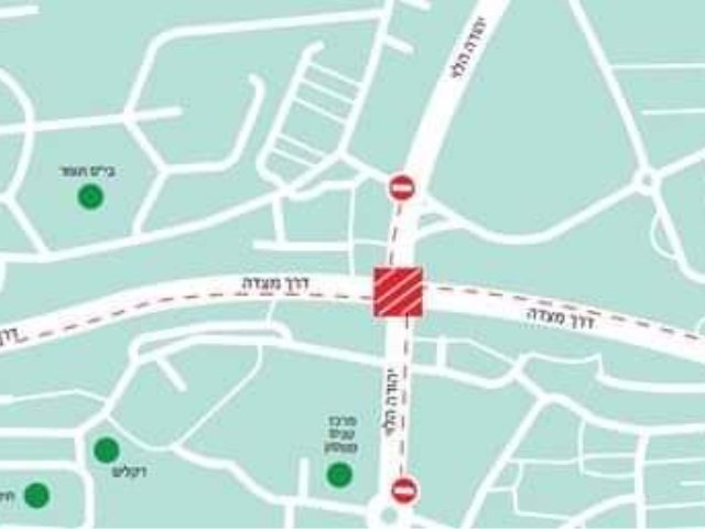 האזור בו יבוצעו השיפוצים