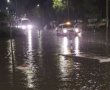 צומת יצחק הנשיא - הרב לוין נחסם לתנועה לזמן קצר עקב הצפה