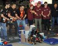 נבחרת הרובוטיקה ממרכז חוסידמן במהלך התחרות. צילום: FIRST ISRAEL