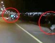 רוכבי אופנוע מתפרעים בכביש עוקף ב"ש. צילום מסך