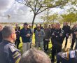 היערכות שיא לחגיגות האליפות של הפועל באר שבע: מפקד מרחב נגב קיים סיור באמפי פארק