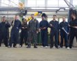 תלמידי תיכון עתיד באר שבע במפעל מכתשים. קרדיט - גדי סול